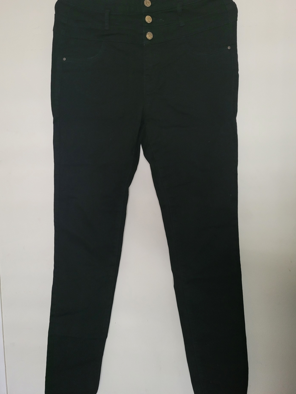 refuge Black Hi-Waist Super Skinny Pants